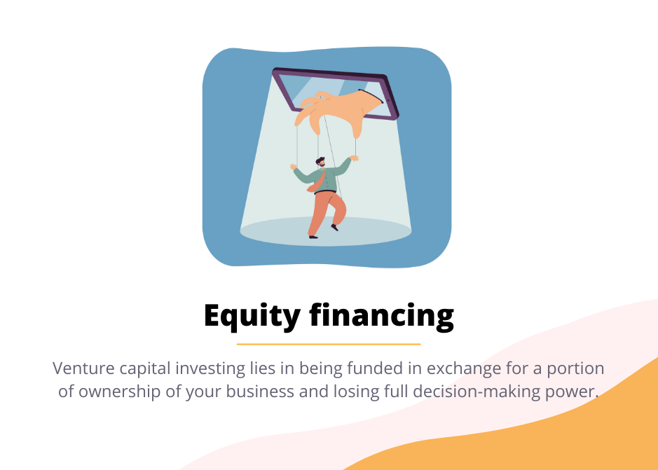 Equity financing The most popular financing options